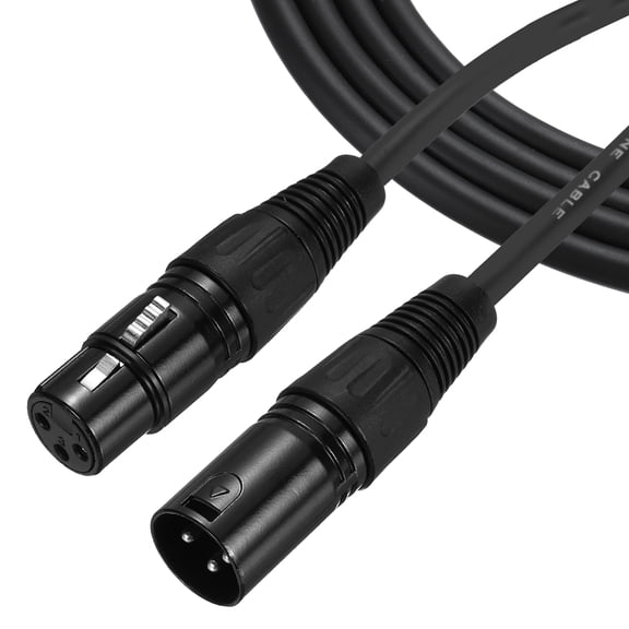 2Pcs 3-Pin XLR Male to Female Mic Cable 3 ft XLR Microphone Cable