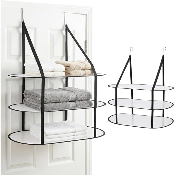 2Pcs 3 Tier Over The Door Folding Drying Rack with Excellent Load-Bearing,Large Sweater Drying Rack,Lay fold Flat Mesh Clothes Hanging Dryer for Quickly Dry Clothing,Sweater,and Room Organization