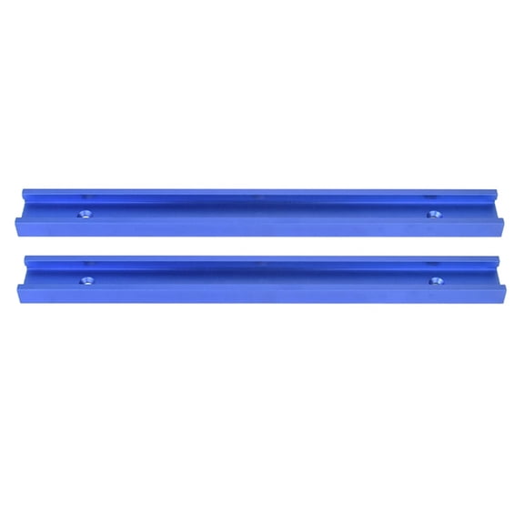 2Pcs 30 Type T-Track T-Slot Miter Track Jig Fixture Slot Connector Woodworking Chute Rail Carpentry Tools 30cm,2 x Woodworking Chute Rail Carpentry Tools,Blue