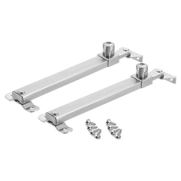 2Pcs 300mm Casement Stay Window Latch, Stainless Steel Casement Window Stays, Adjustable Friction Stay Hinges Window Brace, Electroplating Brushed Silver