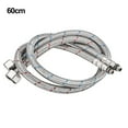 2Pcs 304 Stainless Steel Flexible Hot and Cold Mixer Water Tubes Hose
