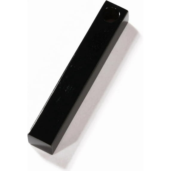 2Pcs 304 Stainless Steel Pendant Jewelry Making Charms Bar/Rectangle Electrophoresis Black Jewelry Findings for Necklace Bracelet Jewelry Making 30x5x5mm Hole: 3mm