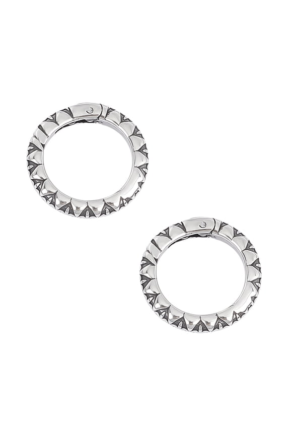 2Pcs 304 Stainless Steel Spring Gate Rings O Rings Silver 7 Gauge 21.5x3.5mm Inner Diameter: 15mm