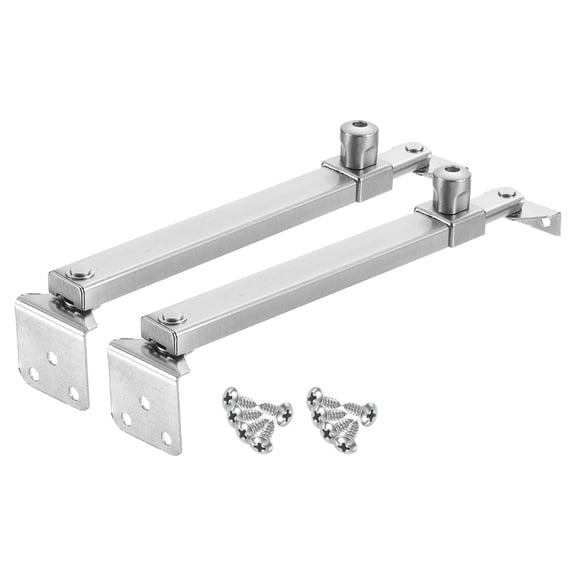2Pcs 305mm Casement Stay Window Latch, Stainless Steel Casement Window Stays, Adjustable Friction Stay Hinges Window Brace, Electroplating Brushed Silver