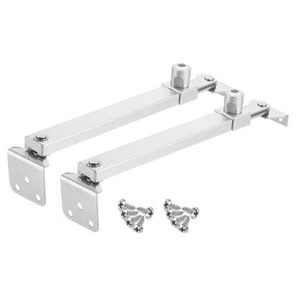 2Pcs 305mm Casement Stay Window Latch, Stainless Steel Casement Window Stays, Adjustable Friction Stay Hinges Window Brace, Spray Silver