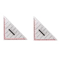 thumbnail image 1 of 2Pcs 30CM Drawing Triangle Ruler Multi-Function Drawing Design Ruler with Handle Protractor Measurement Ruler Stationery, 1 of 8