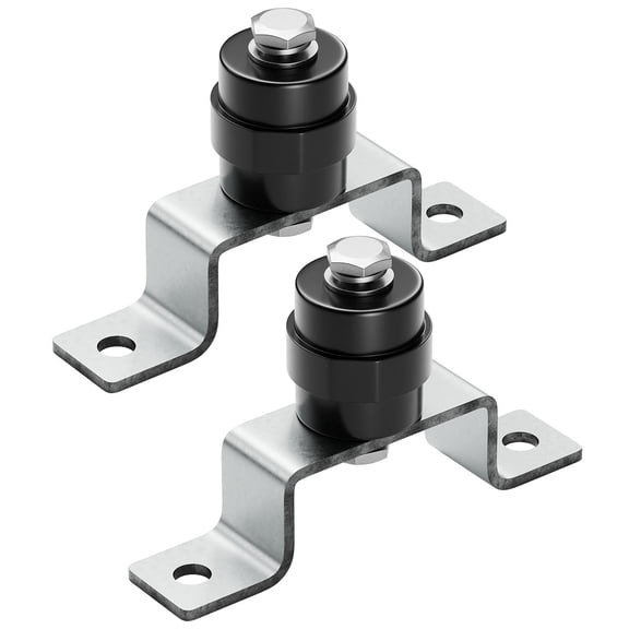 2Pcs 30x30mm Polyester Standoff Insulators with M8 Screws,UL Material Busbar Insulator with Stainless Steel Mounting bracket,Black