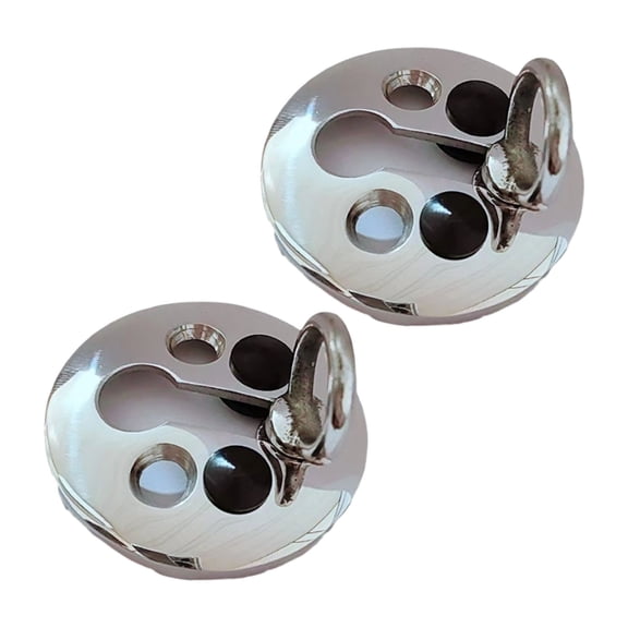 2Pcs 316 Stainless Steel Marine Hook With Anti Collision For Boat Yacht And Dock Mooring Tasks Heavy Duty Corrosions Resistant