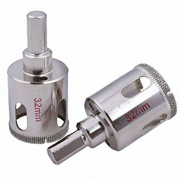 2Pcs 32mm 1 1/4 Inch Diamond Hole Saws Granite Drill Bit Masonry Tools for Stone