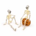 2Pcs 35.5 Inches LED Light Up Halloween Skeleton, 90CM Height Realistic ...