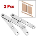 thumbnail image 1 of 2Pcs 360 Degree Rotatable Door Pivot Hinges, Stainless Steel Drawer Window Door Fittings, 1 of 10