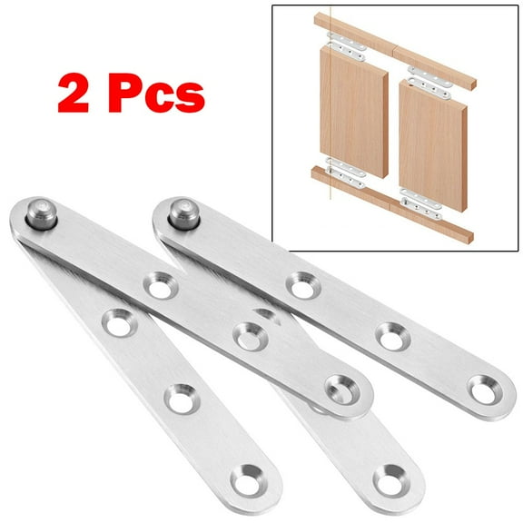2Pcs 360 Degree Rotatable Door Pivot Hinges, Stainless Steel Drawer Window Door Fittings
