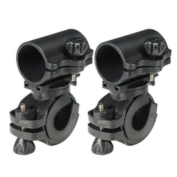 2Pcs 360 Degree Rotating Bicycles Handlebars Mount Flashlight Torches Mount Clamp Universals Headlight Holder Clip