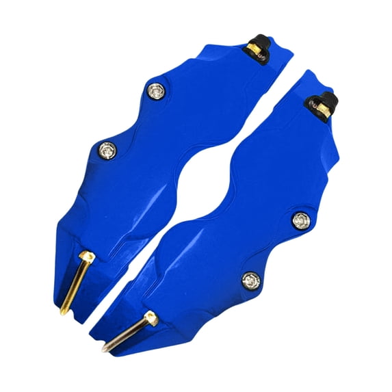 2Pcs 3D ABS Car Brake Caliper Cover Automotive Wheel Caliper Protector Auto Wheel Hub Decor Shell Vehicle Styling Accessory(Blue-23.8x6.5x3.5cm)
