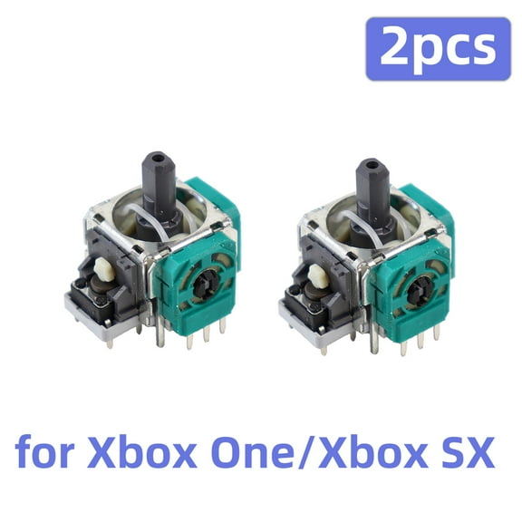 2Pcs 3D Analog Joystick Replacement Repair Parts, Universal Controller Thumb Stick Module Fix Stick Drift, Compatible with PS5 PS4 Switch Pro Xbox One Series X/S Gamepad Repair Accessories