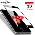 2Pcs 3D Full Cover Tempered Glass for iPhone 8 7 6 6s Plus 5 5s SE