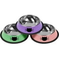 thumbnail image 1 of 2Pcs/3Pcs Cat Bowls Non-Slip Stainless Steel Small Cat Food Bowls Unbreakable Thicken Cat Feeder 7 Oz Cat Dishes Suitable for Indoor Small Pets Removable Rubber Base Easily Clean, 1 of 6