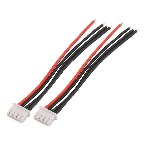 2Pcs 3S LiPo Battery Balance Charger Cable Wire Connector 100mm Length