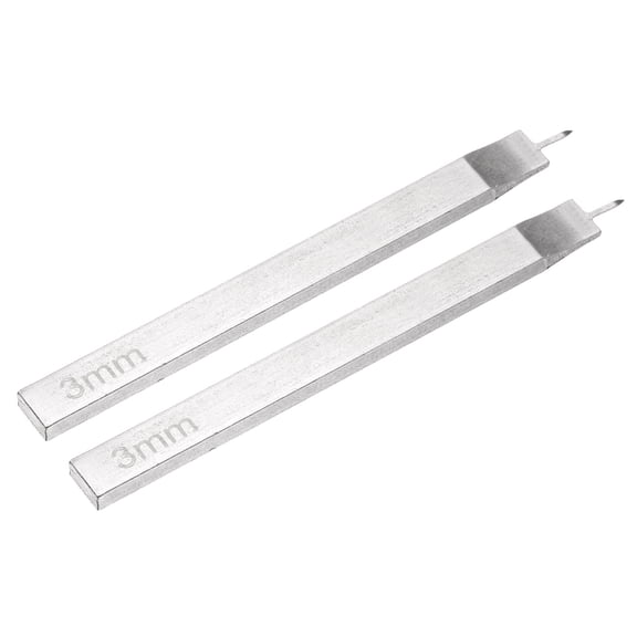 2Pcs 3mm 1 Prong Leather Hole Stitching Punch Tool for Hand Sewing, White