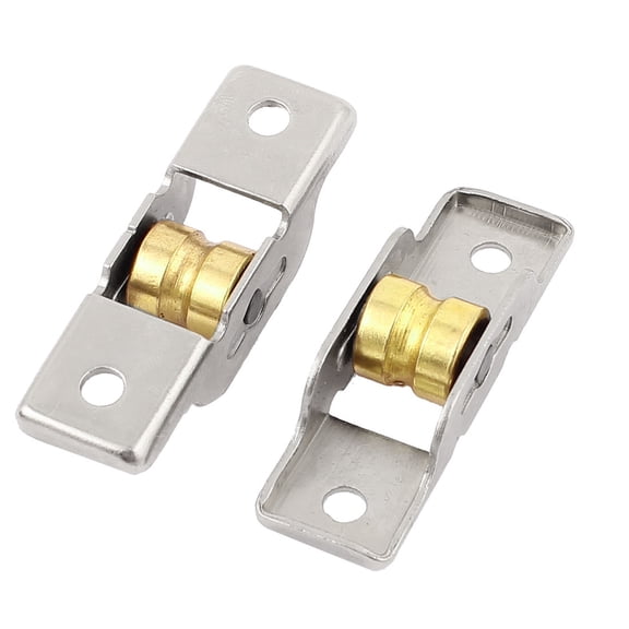 2Pcs 3mm Groove 11mm Dia Wheel Sliding Furniture Sash Doors Axle Window Pulley