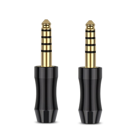 2Pcs 4.4mm Earphone Plug for Better Sound Quality Experience 5 Stereo Headphone Adapters