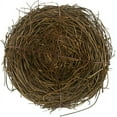 2Pcs 4" Natural Rattan Birds Nest Spring Decoration Props Crafts Easter