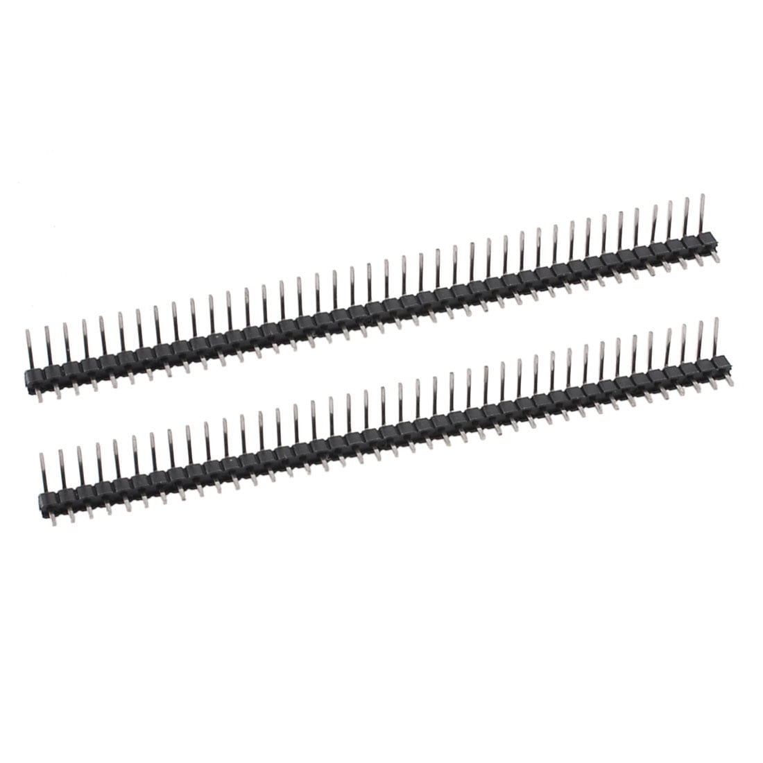 2Pcs 40 Position 2.54mm Pitch Single Row Right Angle Male Pin Header ...