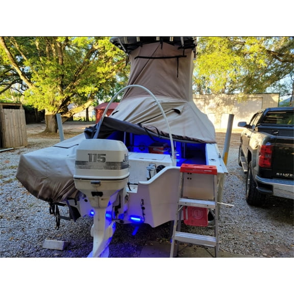 2Pcs 42LED Waterproof Transom LED Light High-Intensity Marine Underwater Lights