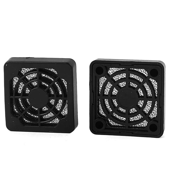 2Pcs 44 x 44 x 7mm Plastic Dustproof PC Computer Fan Dust Filter Guard