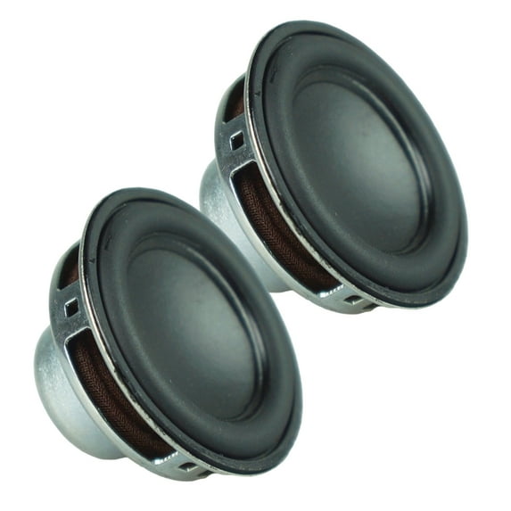 2Pcs 45mm 4Ohm 8W Subwoofer Multimedia Portable Speakers Sound Amplifier Loudspeaker Inner Magnetic Rubber Side Speakers