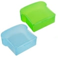 thumbnail image 1 of 2Pcs/4Pcs 20 Oz Sandwich Containers for Kids - Toast Shape Lunch Box with Lids, Reusable BPA Free Plastic, Microwave & Freezer Safe, Small Food Storage Case for Kids Adults Snack Meal Prep, 1 of 6