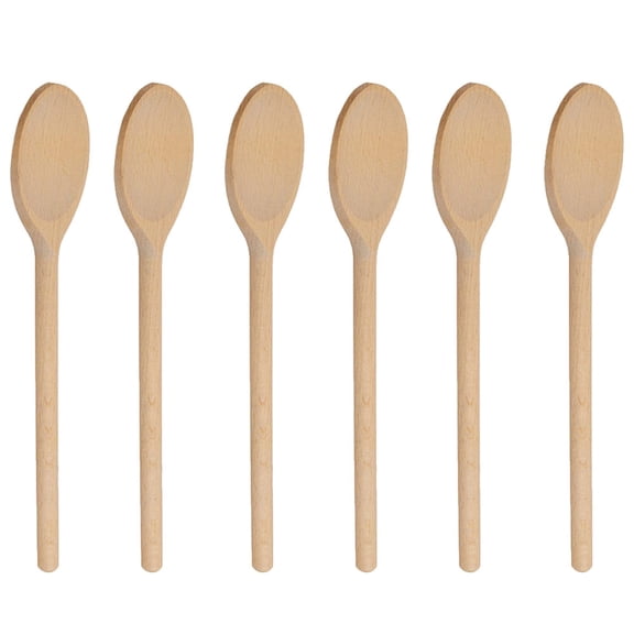 2Pcs/4Pcs/6Pcs/8Pcs 12 Inch Long Wooden Spoons for Cooking - Oval Wood Mixing Spoons for Baking, Cooking, Stirring - Sauce Spoons Made of Natural Beechwood