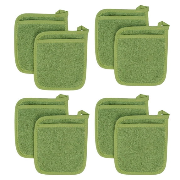 2Pcs/4Pcs/8Pcs 100% Cotton Kitchen Everyday Basic Terry Pot Holder Heat Resistant Coaster Potholder Kitchen Hot Pad for Cooking and Baking