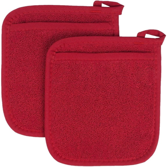 2Pcs/4Pcs/8Pcs 100% Cotton Kitchen Everyday Basic Terry Pot Holder Heat Resistant Coaster Potholder Kitchen Hot Pad for Cooking and Baking