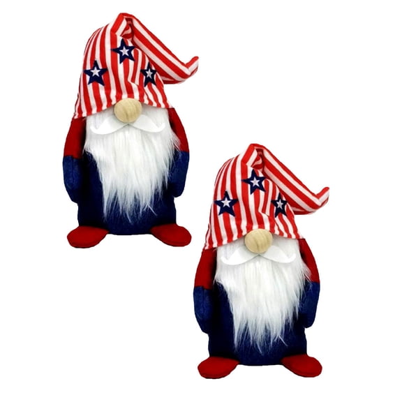 2Pcs 4Th Of July Decorations - Memorial Day Decorations - 250Th Anniversary Patriotic USA Figurines For Home - Fourth Of July For Office, Indoor - 250 Years America Figurines For Independence