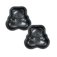 thumbnail image 1 of 2Pcs 4in Kids Baking Compatible Easy | Pan Nonstick Steel Oven Pans With For Girls Or Boys Mini Cake Non Stick Heart Round Square Cartoon Pattern Baking Tools Small Cake Mould Biscuit Moulds, 1 of 4