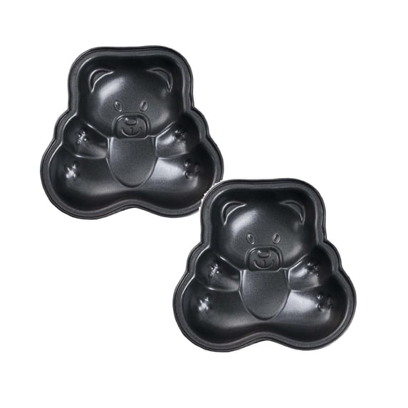 2Pcs 4in Kids Baking Compatible Easy | Pan Nonstick Steel Oven Pans With For Girls Or Boys Mini Cake Non Stick Heart Round Square Cartoon Pattern Baking Tools Small Cake Mould Biscuit Moulds