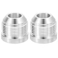 thumbnail image 1 of Uxcell 2Pcs Male 16AN Weld on Bung Fitting, Aluminum Alloy Flare Union Coupler, Silver, 1 of 6