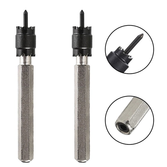 2Pcs 5/16In Spot Weld Drill Bit Cutter Double Sided Carbide Tip Point Drilling