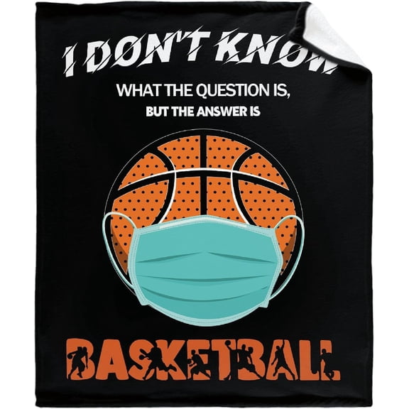 Just A Girl Who Loves Basketball Flannel Fleece Blanket Throw Couch Microfiber Soft Cozy Lightweight Luxury Bed Blanket for Teen
