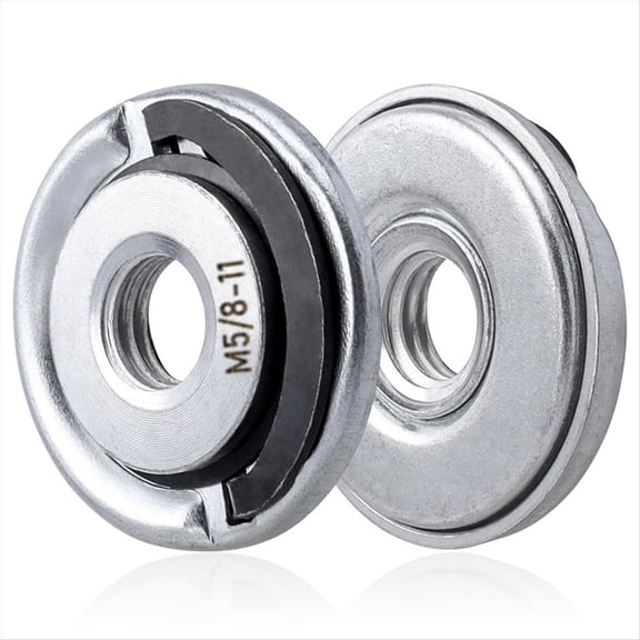 2Pcs 5/8-11 Angle Grinder Lock Flange Nuts, Replacement Quick Change Grinder Spindle Lock Nut Accessories