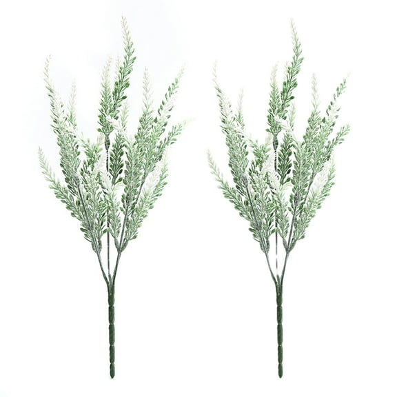 2Pcs 5-fork Simulation Lavender Artificial Flowers for Home Wedding Decoration
