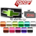 thumbnail image 1 of 2Pcs 5"x10" Chevy Emblem Bowtie Anodized Chrome Pink Vinyl Wrap Sticker Decal Film Sheet, 1 of 7