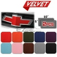thumbnail image 1 of 2Pcs 5"x10" Chevy Emblem Bowtie Velvet Gray Vinyl Wrap Sticker Decal Film Sheet, 1 of 8
