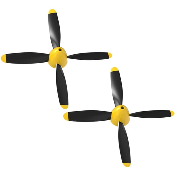 2Pcs 500mm Plane 4 Blade Propellers Strong Easy Carry Replacement Parts Simple Installs for Model Aircraft