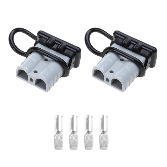 2Pcs 50A Trailer Pair Plug Quick Connector Kit Connect Disconnect Winch Electrical Power Cables Connector