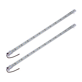 2Pcs 50CM 5630 SMD 36 LED Warm White Aluminium Rigid Strip Bar Light Lamp,2 x 50cm 5630 LED Strip Light,Warm White