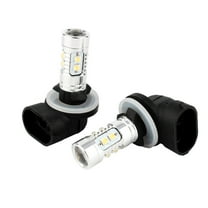 2Pcs 50W H27 Super Bright 10 Led Fog Drl Headlight Light Bulb White Lamp