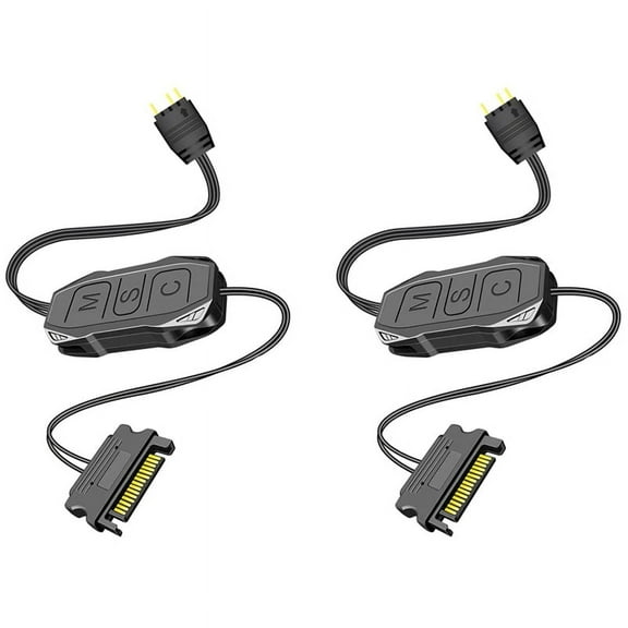 2Pcs 5V 3Pin ARGB Controller Mini RGB Controller 3PIN Hub for Computer Cpu Case Cool Fan LED Light Radiator