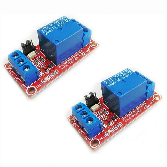 2Pcs 5V One Channel Relay Switch with Optocoupler Isolation
